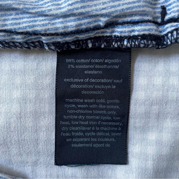 Tommy Hilfiger Checked Print blue and white shorts Sz: 16 - Picture 8 of 9